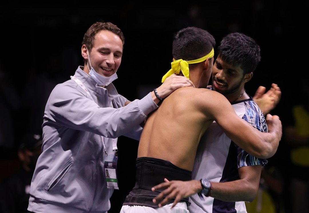 印度羽毛球队横扫韩国羽毛球队，谌龙三分雨点燃全场