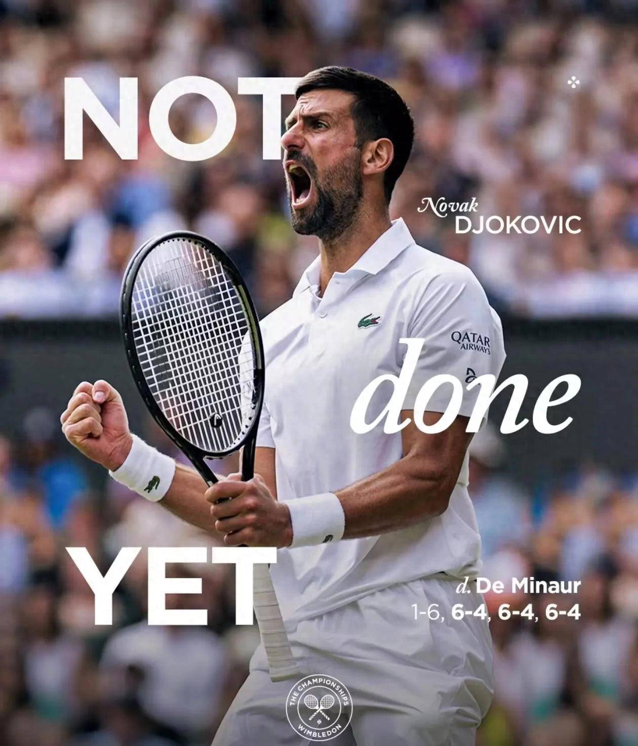 温网险胜澳网，德约科维奇状态火热